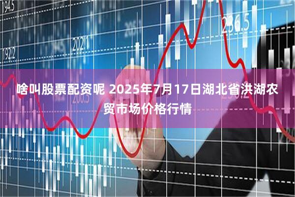啥叫股票配资呢 2025年7月17日湖北省洪湖农贸市场价格行情